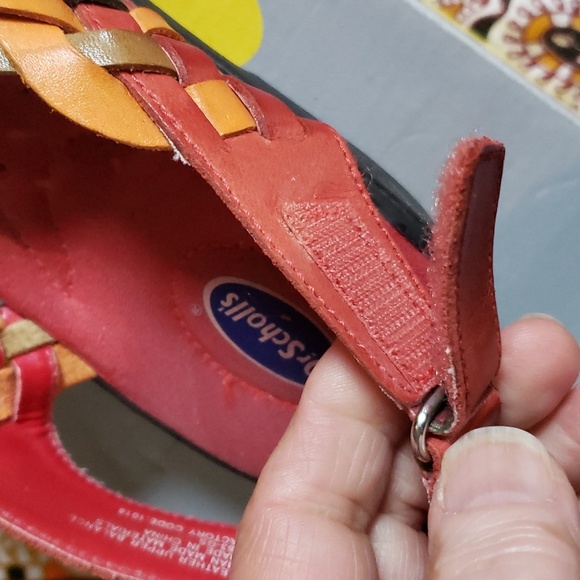 DR.SCHOLL'S "Aztec" Santa Fe Huarache sandals. Red/Multi Leather SZ. 8.5 EUC - Picture 4 of 8
